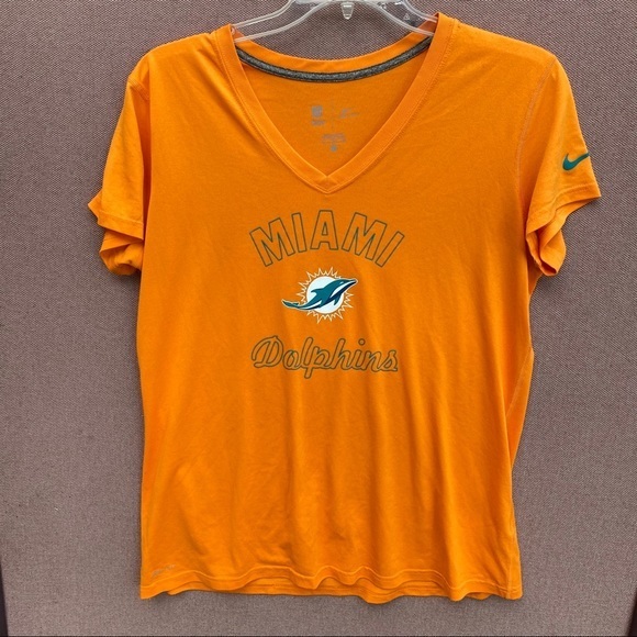 Nike Miami Dolphins NFL v neck‎ T-shirt - Picture 1 of 6